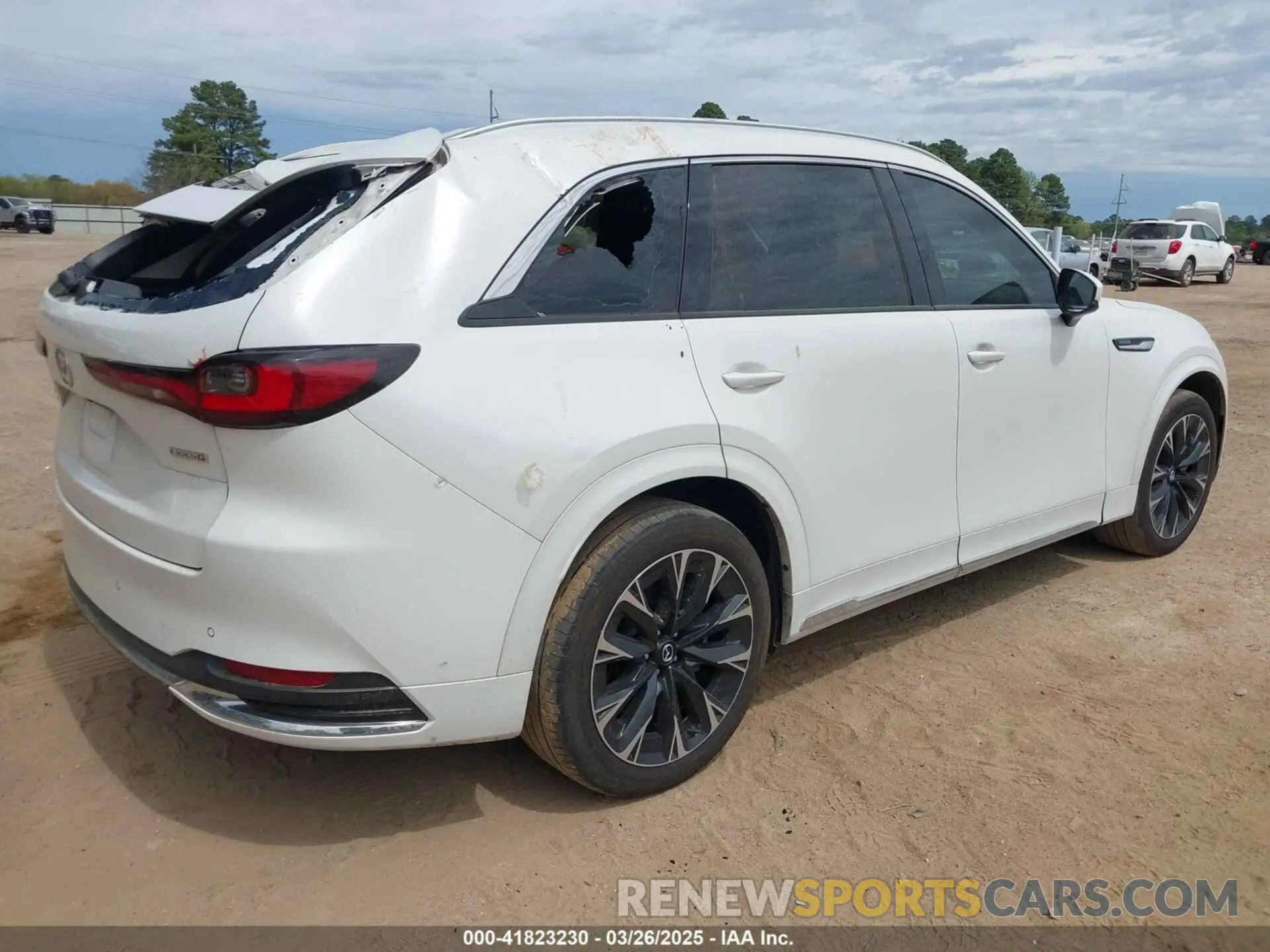 4 fotografías del automóvil dañado JM3KK1HC5R1144990 MAZDA CX-90 2024