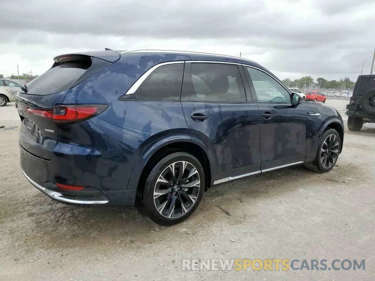 3 fotografías del automóvil dañado JM3KK1HC6R1133173 MAZDA CX-90 2024
