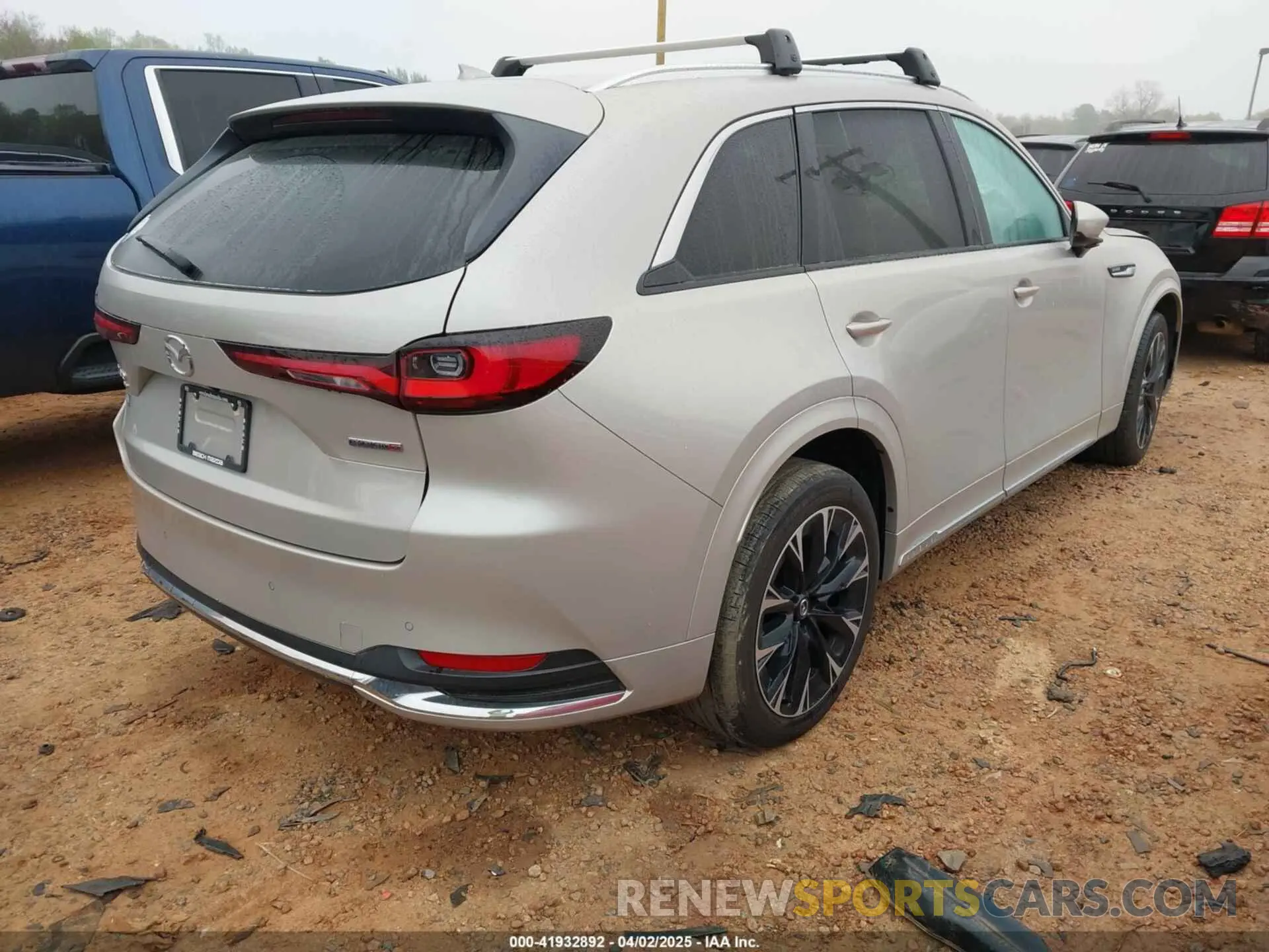 4 fotografías del automóvil dañado JM3KK1HC7R1161614 MAZDA CX-90 2024