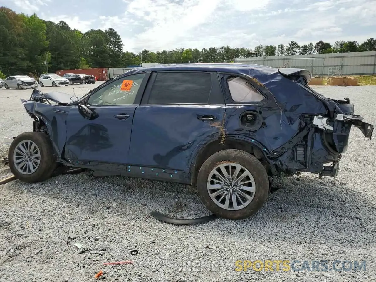 2 fotografías del automóvil dañado JM3KKAHDXR1181168 MAZDA CX-90 2024