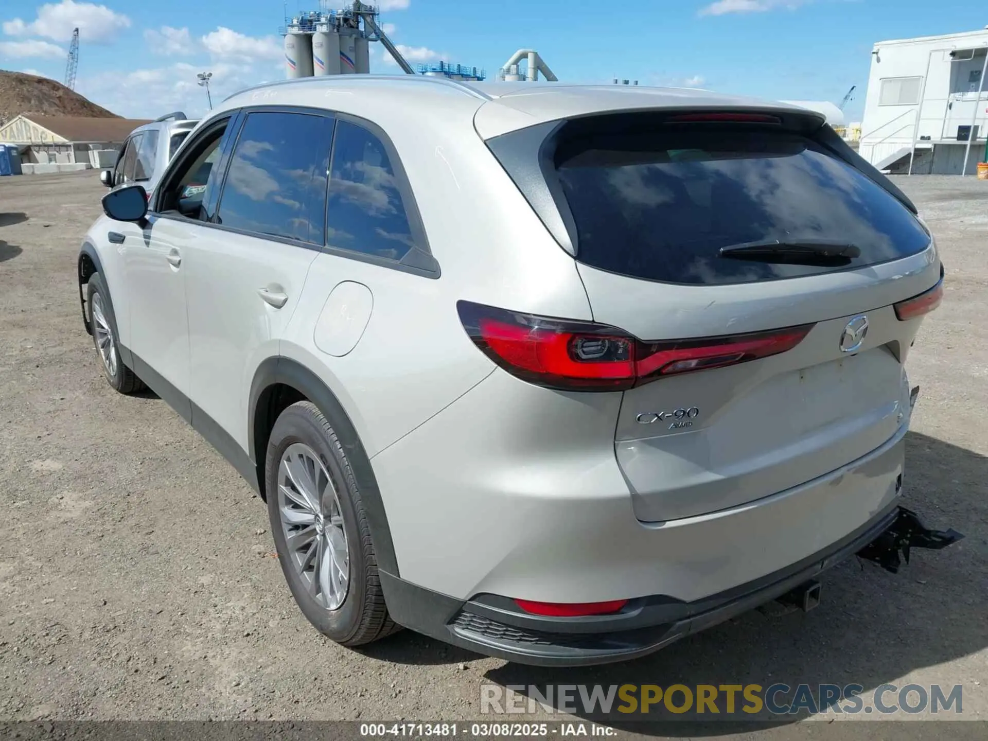 3 fotografías del automóvil dañado JM3KKBHD0R1154910 MAZDA CX-90 2024