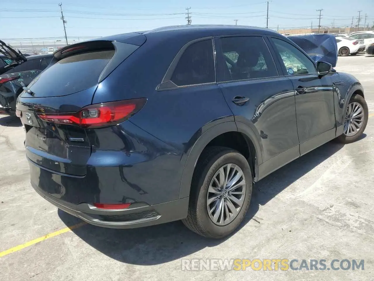 3 fotografías del automóvil dañado JM3KKBHD7R1166388 MAZDA CX-90 2024