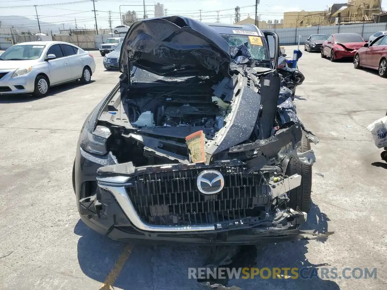 5 fotografías del automóvil dañado JM3KKBHD7R1166388 MAZDA CX-90 2024