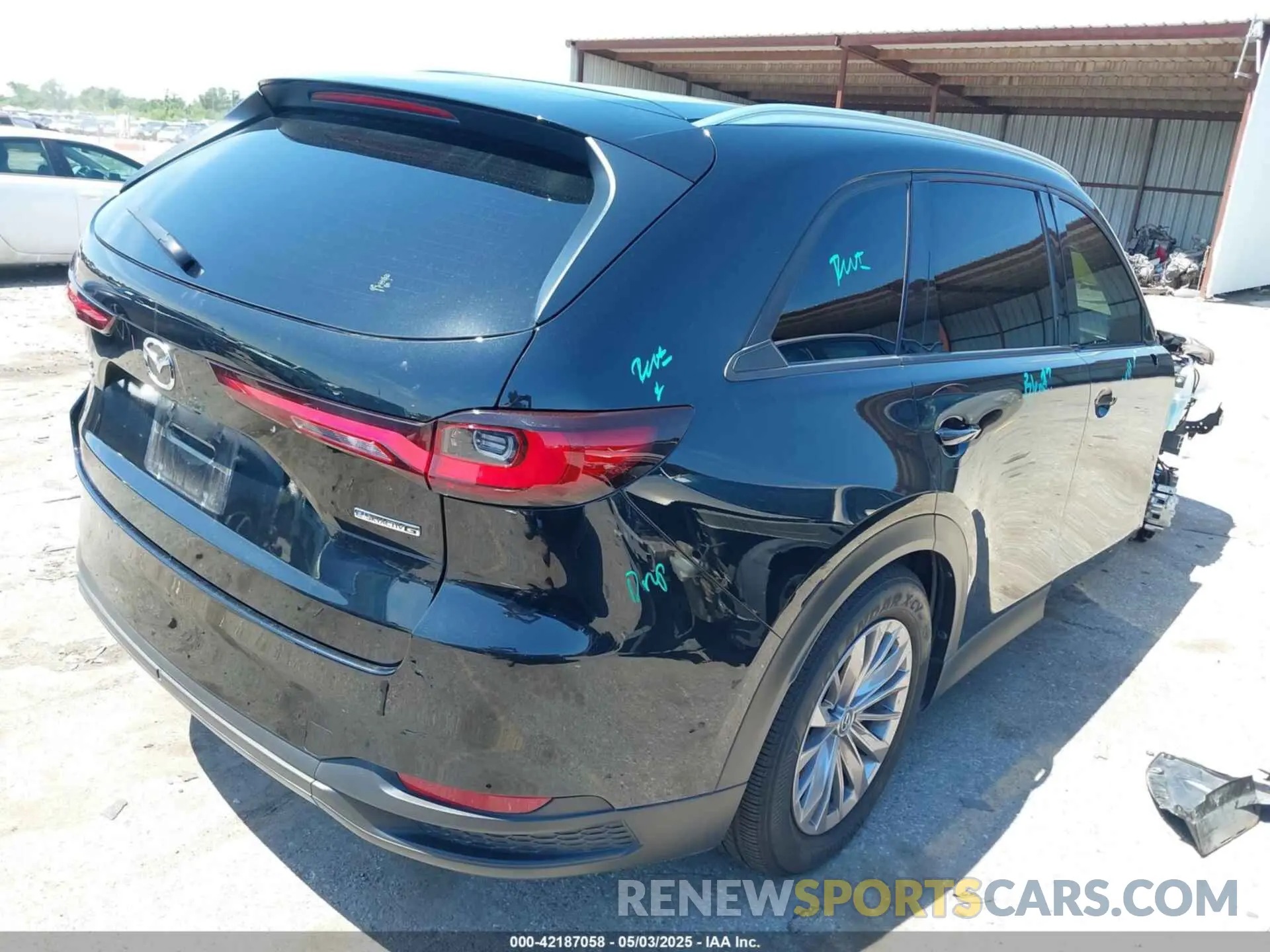 4 fotografías del automóvil dañado JM3KKBHD8R1170417 MAZDA CX-90 2024