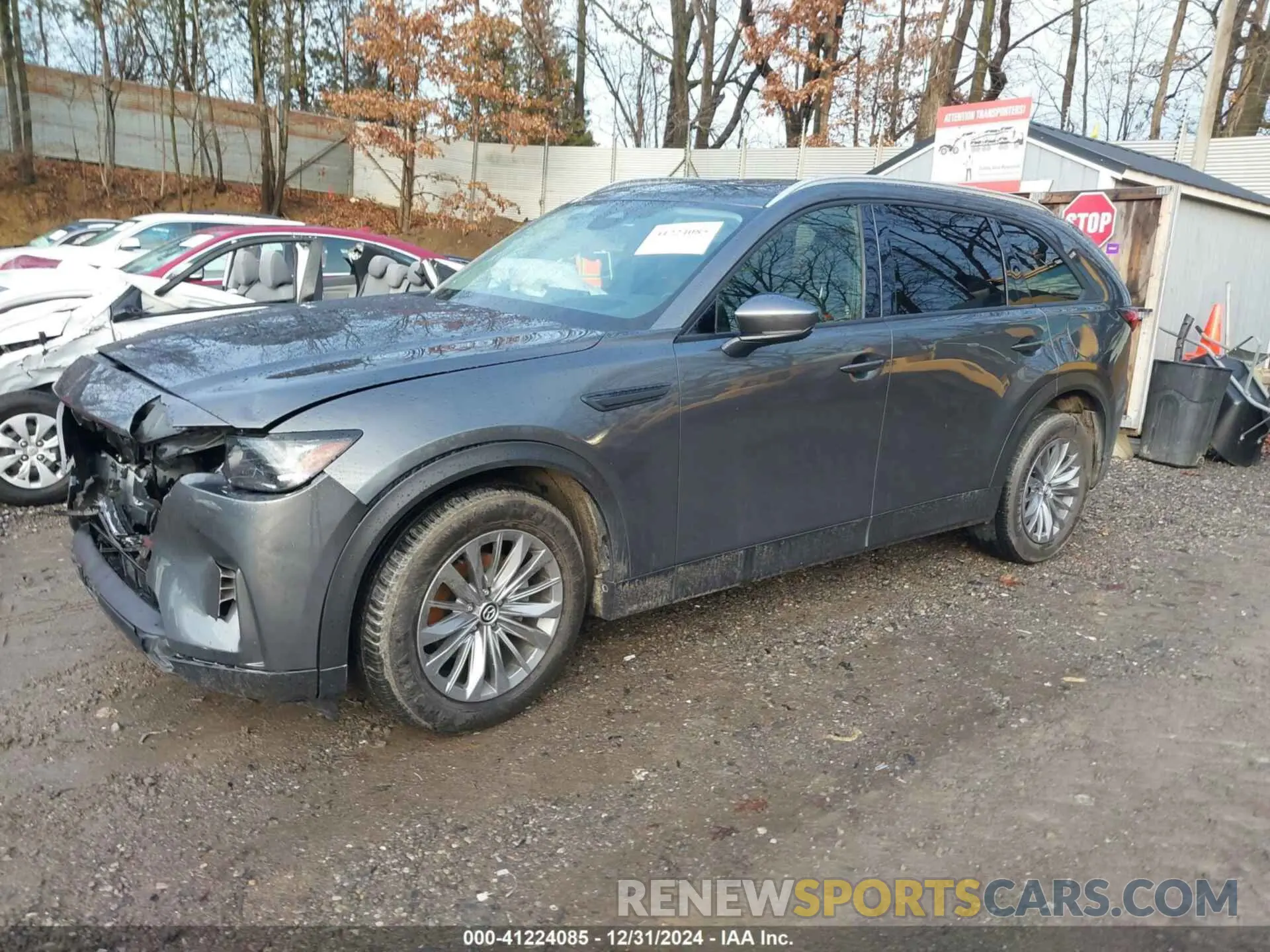 2 fotografías del automóvil dañado JM3KKCHD3R1120207 MAZDA CX-90 2024