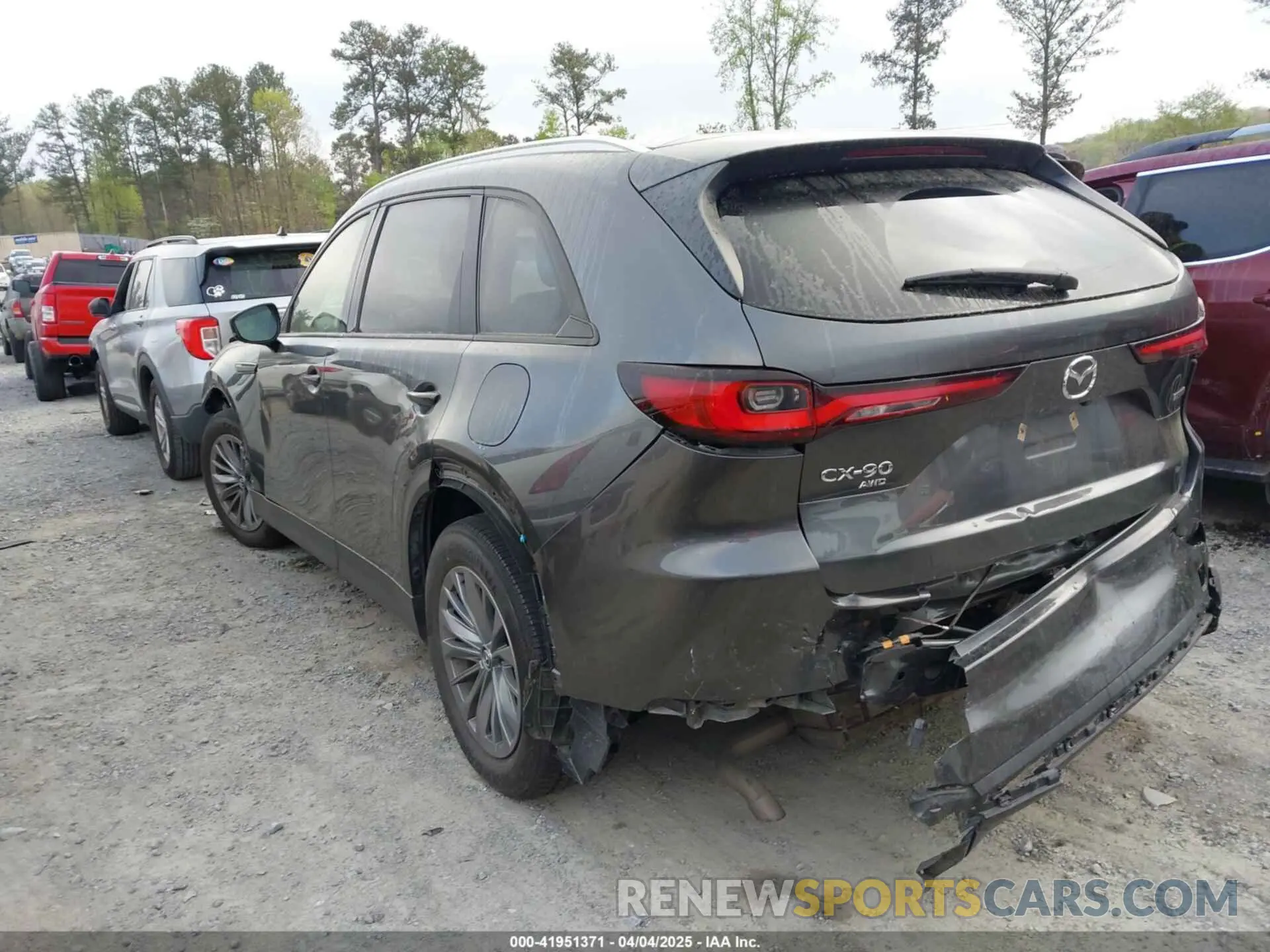 14 fotografías del automóvil dañado JM3KKCHD4R1153782 MAZDA CX-90 2024