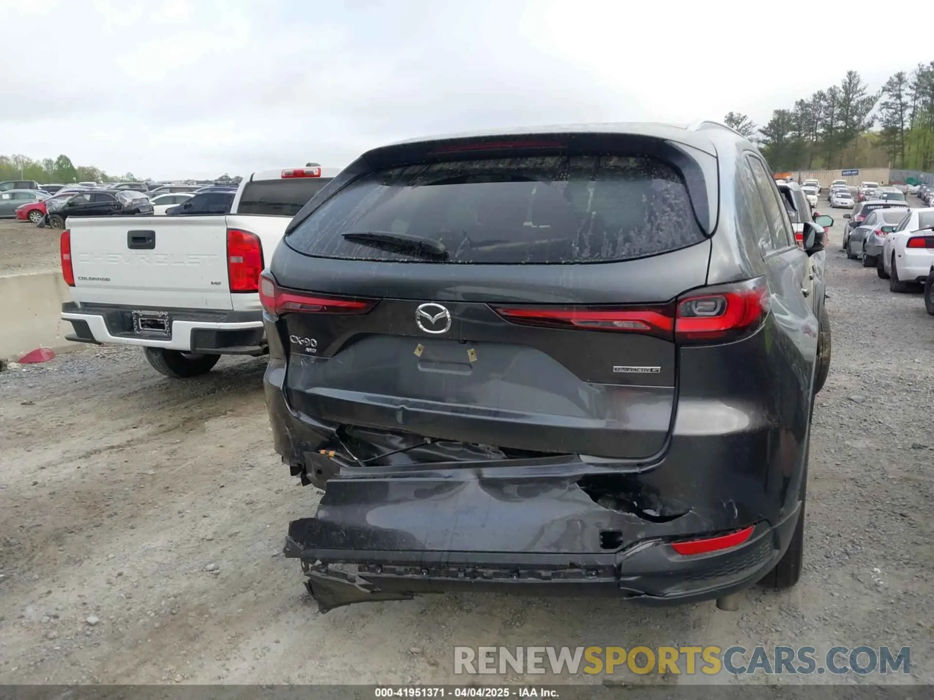 16 fotografías del automóvil dañado JM3KKCHD4R1153782 MAZDA CX-90 2024