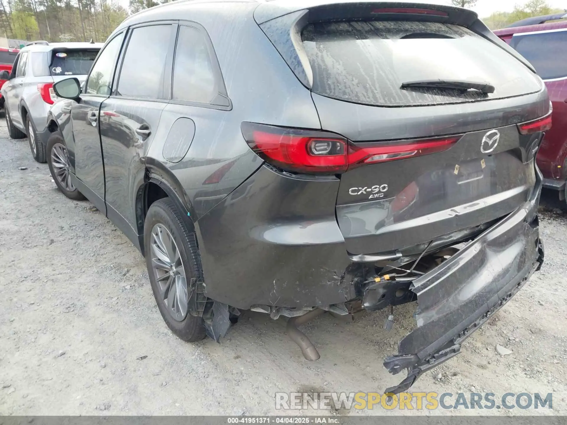 18 fotografías del automóvil dañado JM3KKCHD4R1153782 MAZDA CX-90 2024