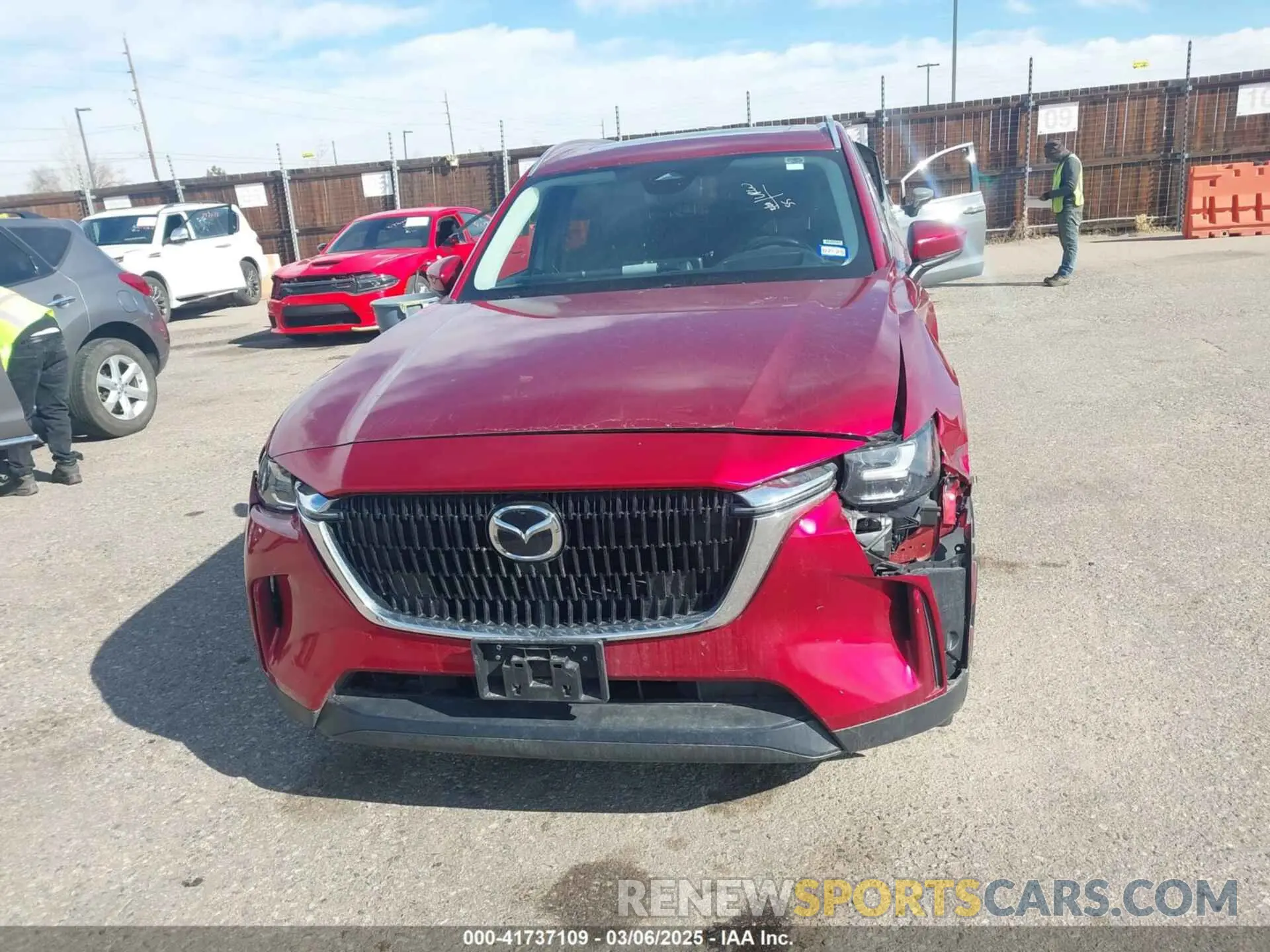 12 fotografías del automóvil dañado JM3KKCHD9R1120065 MAZDA CX-90 2024