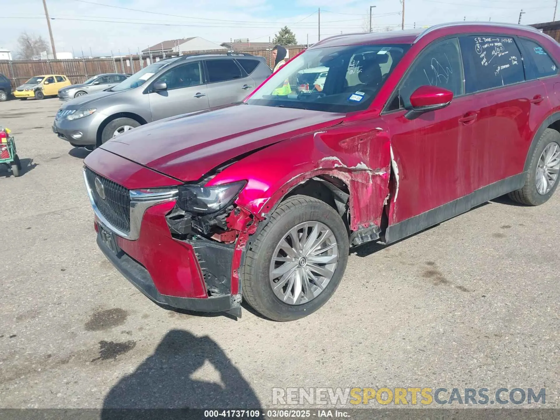 6 fotografías del automóvil dañado JM3KKCHD9R1120065 MAZDA CX-90 2024