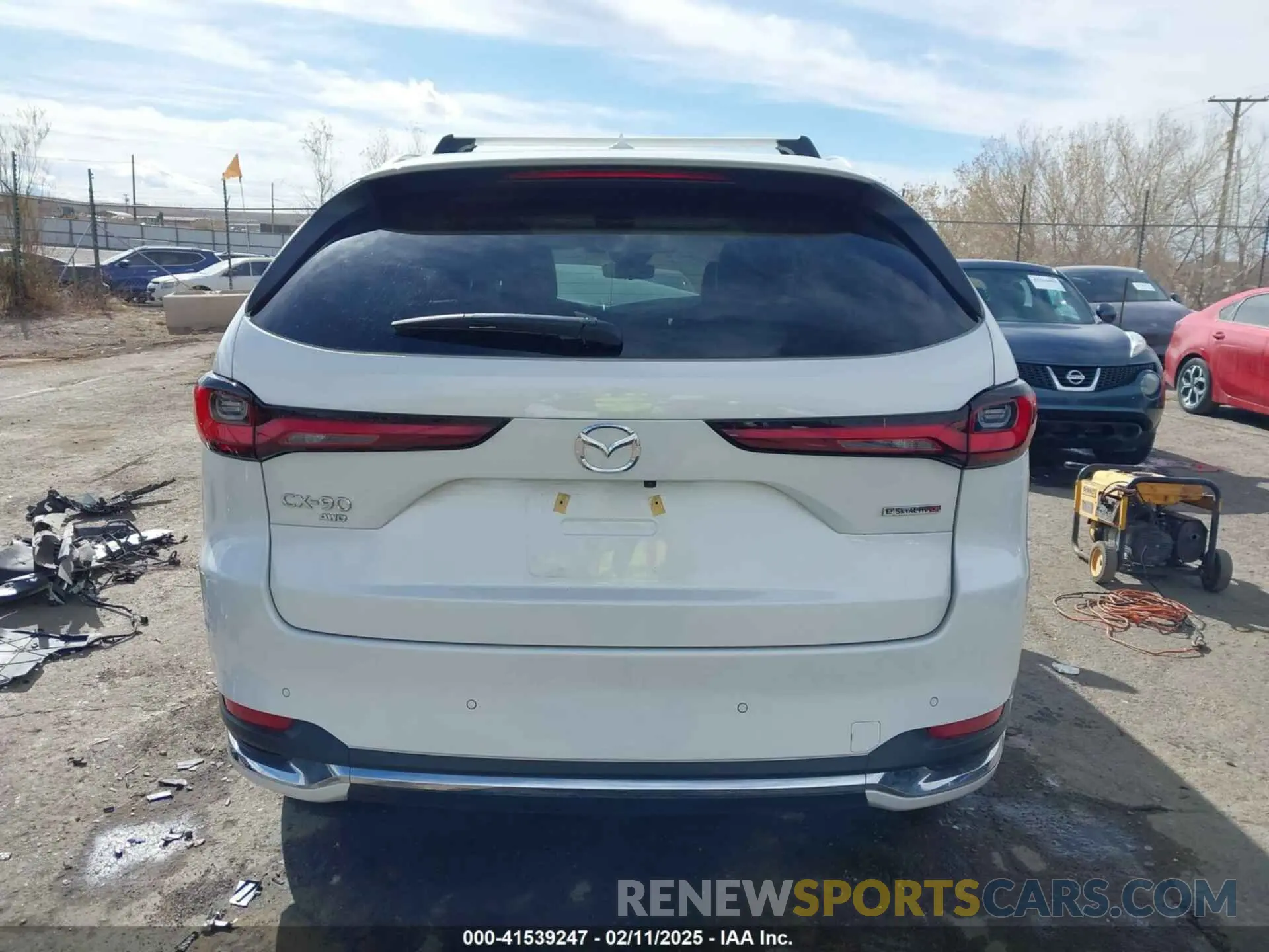 16 fotografías del automóvil dañado JM3KKDHC2R1122995 MAZDA CX-90 2024