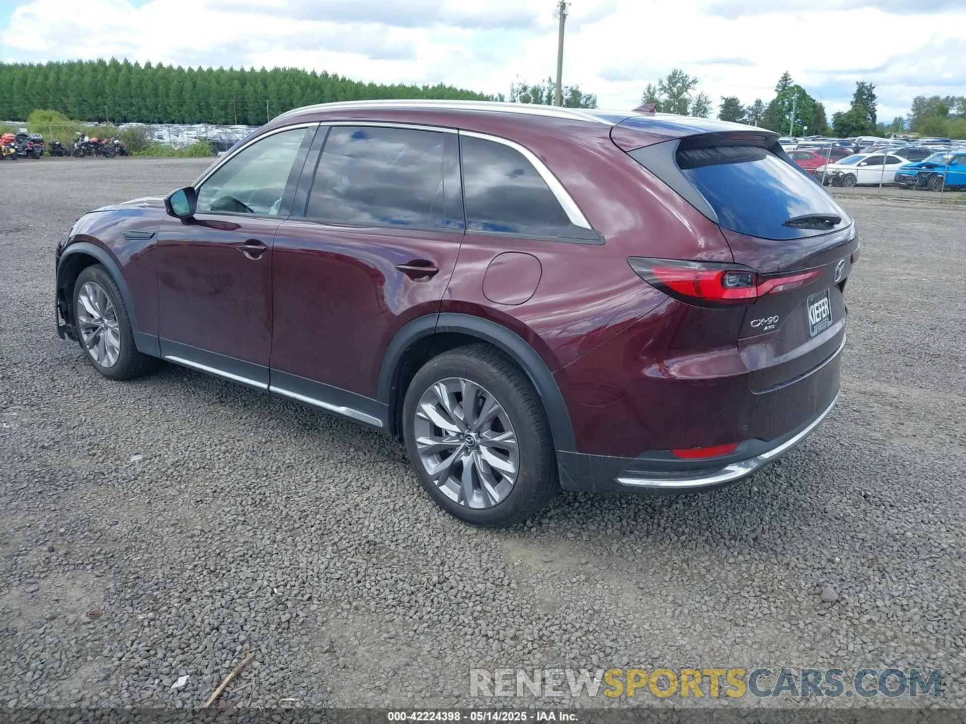 3 fotografías del automóvil dañado JM3KKDHD0R1108232 MAZDA CX-90 2024