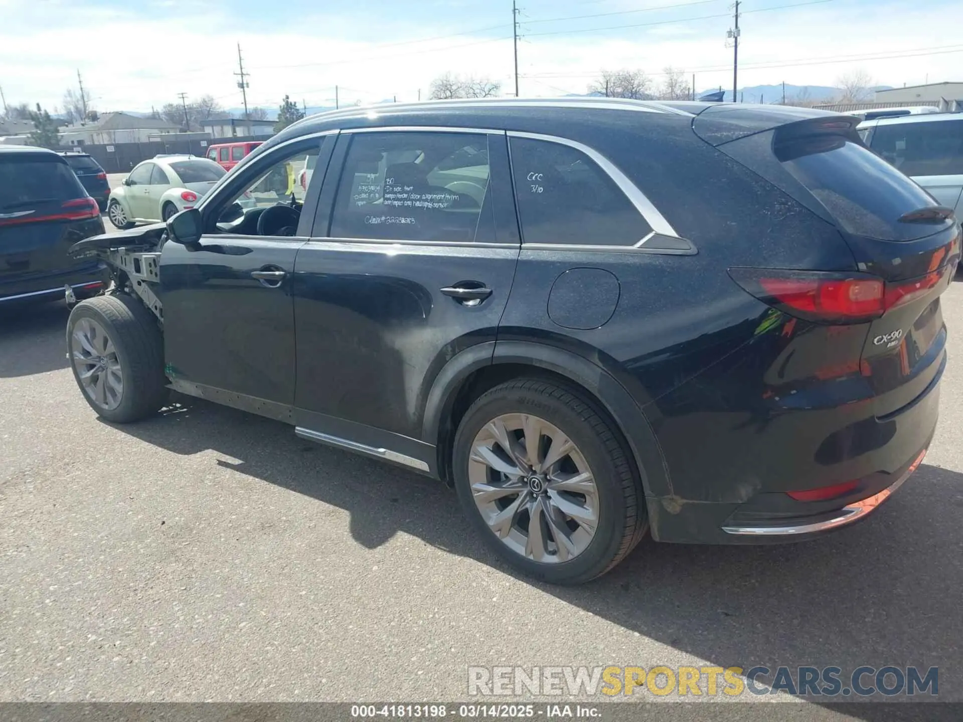 3 fotografías del automóvil dañado JM3KKDHD4R1141475 MAZDA CX-90 2024