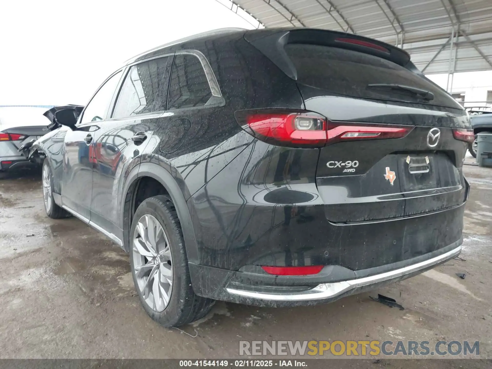 3 fotografías del automóvil dañado JM3KKDHD7R1128008 MAZDA CX-90 2024