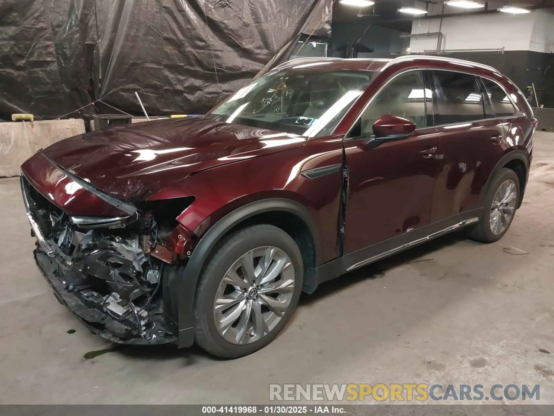 2 fotografías del automóvil dañado JM3KKDHD9R1176514 MAZDA CX-90 2024