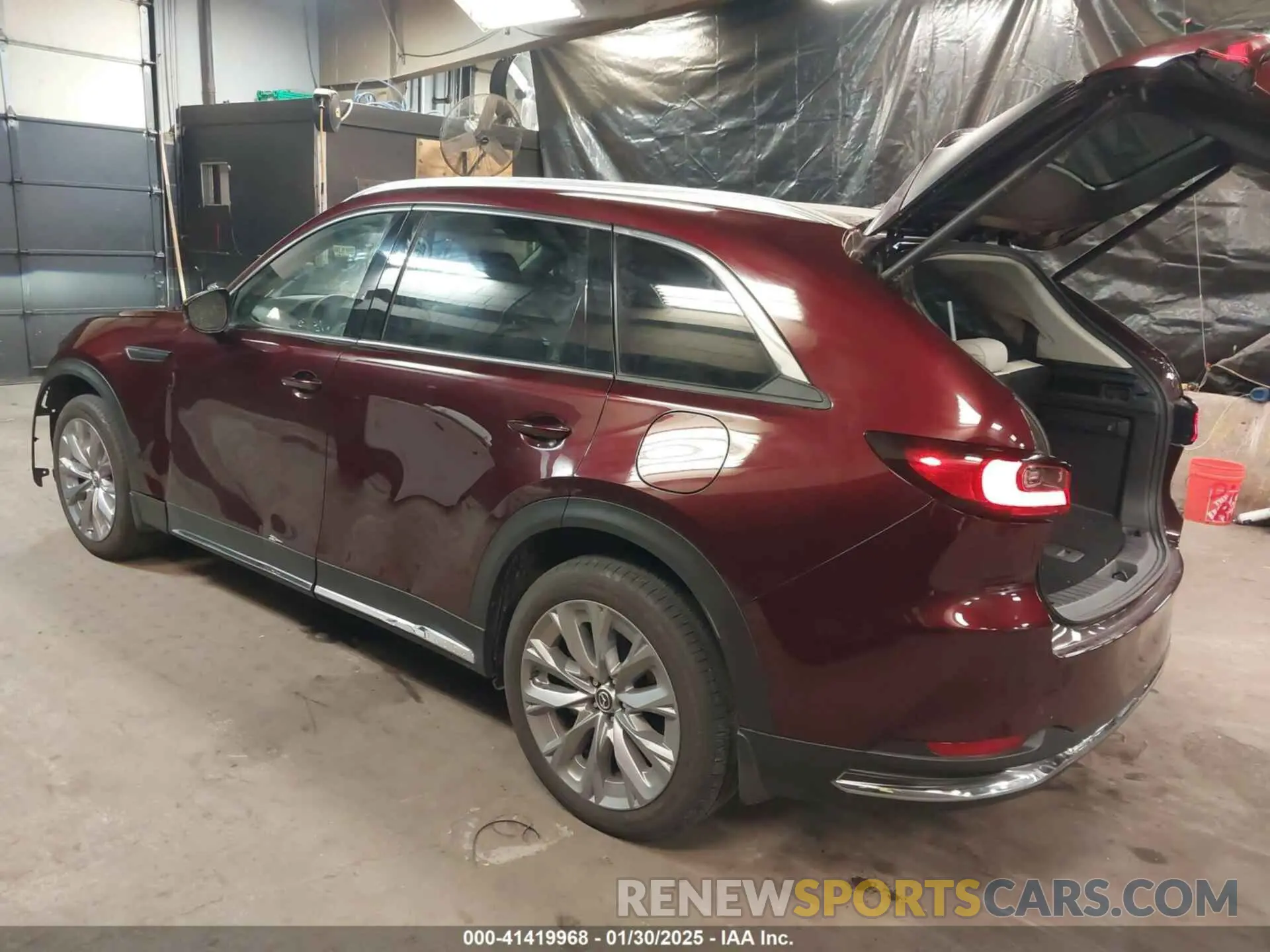 3 fotografías del automóvil dañado JM3KKDHD9R1176514 MAZDA CX-90 2024