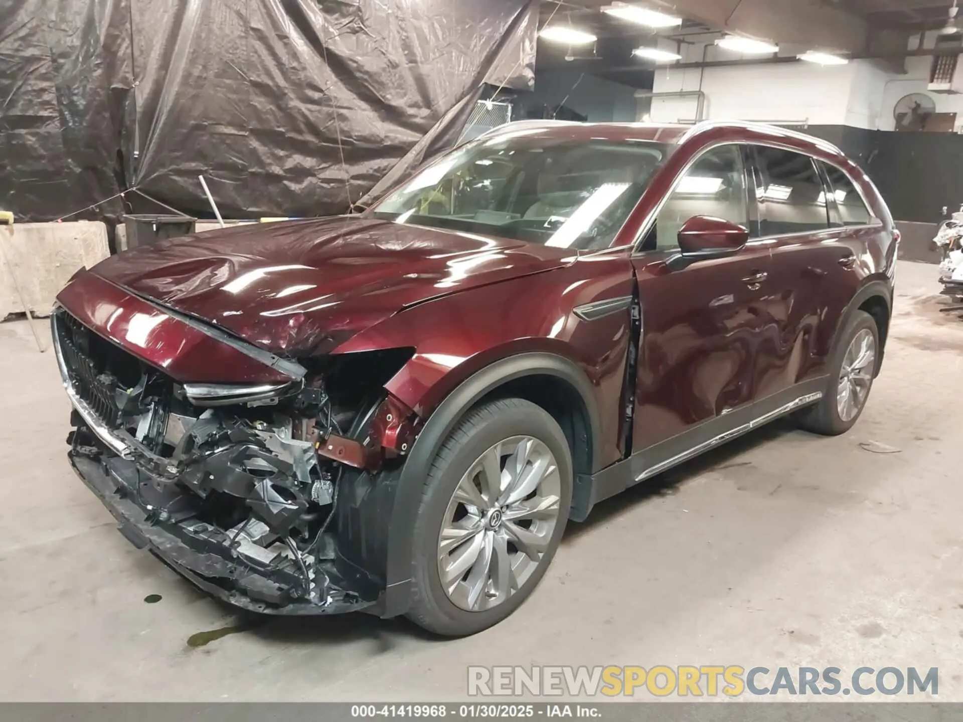 6 fotografías del automóvil dañado JM3KKDHD9R1176514 MAZDA CX-90 2024
