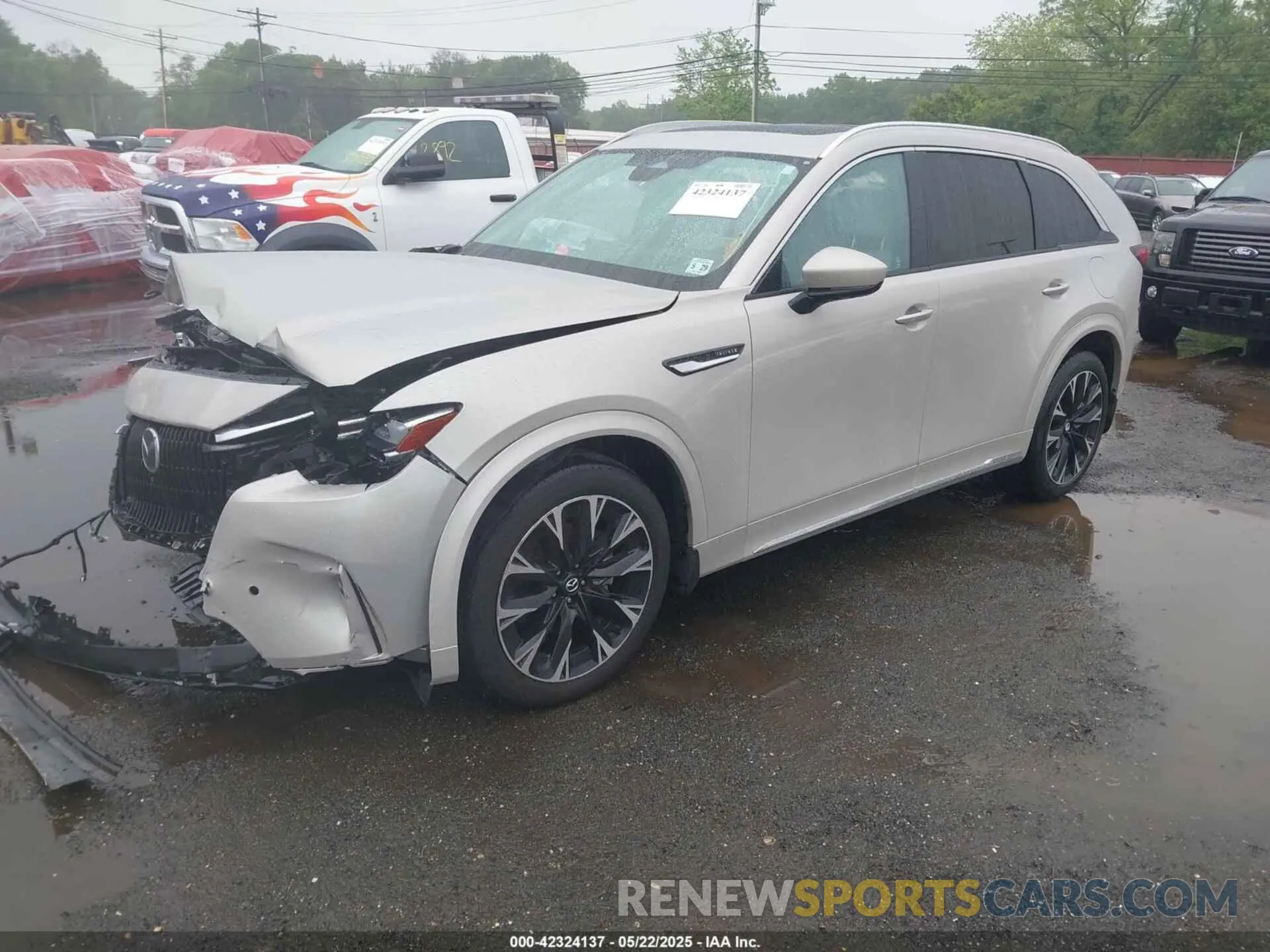 2 fotografías del automóvil dañado JM3KKEHC3R1141352 MAZDA CX-90 2024
