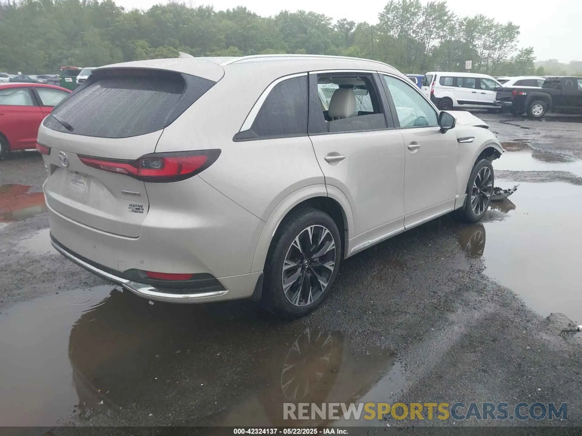 4 fotografías del automóvil dañado JM3KKEHC3R1141352 MAZDA CX-90 2024