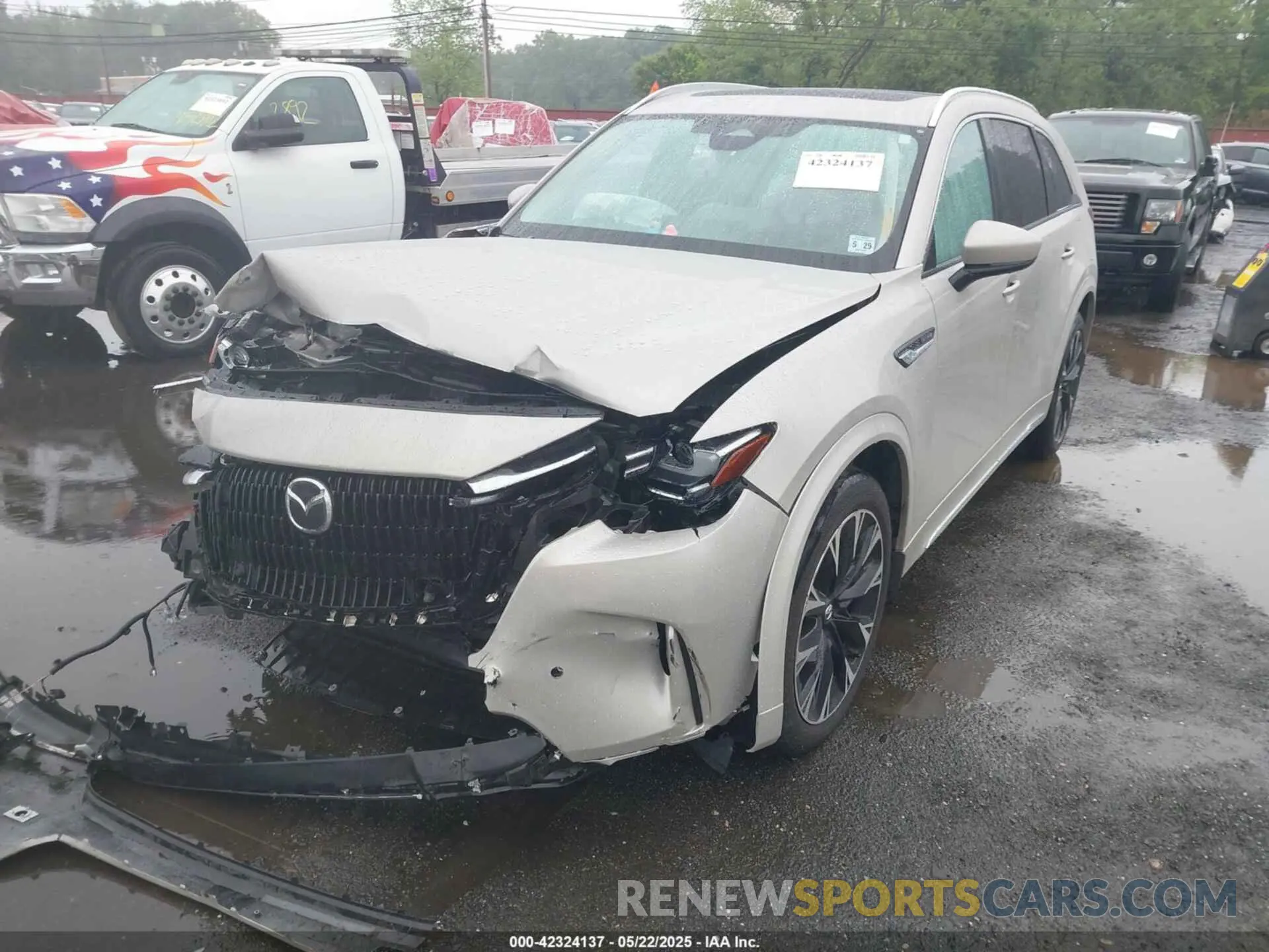 6 fotografías del automóvil dañado JM3KKEHC3R1141352 MAZDA CX-90 2024