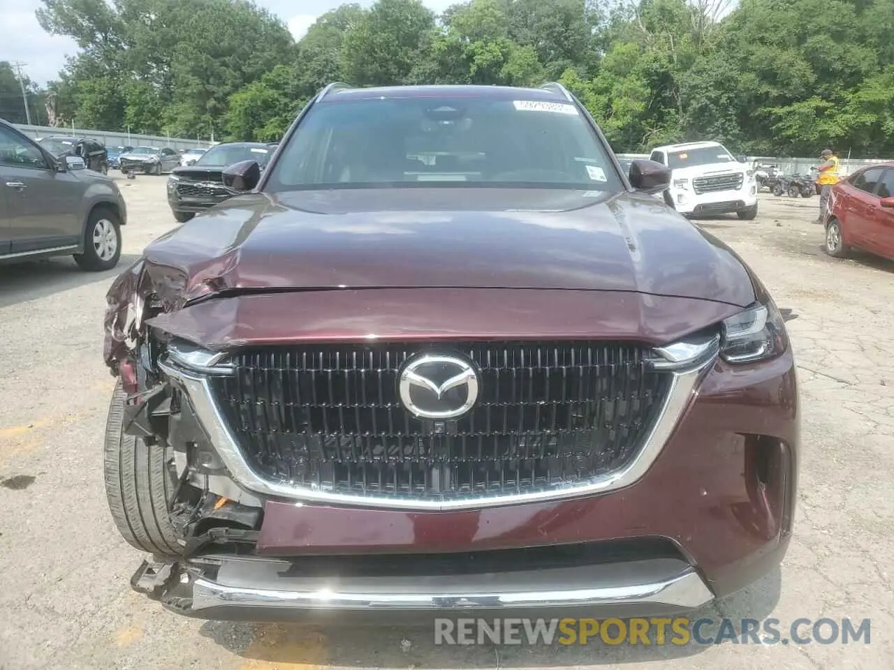 5 fotografías del automóvil dañado JM3KKEHD6R1100528 MAZDA CX-90 2024