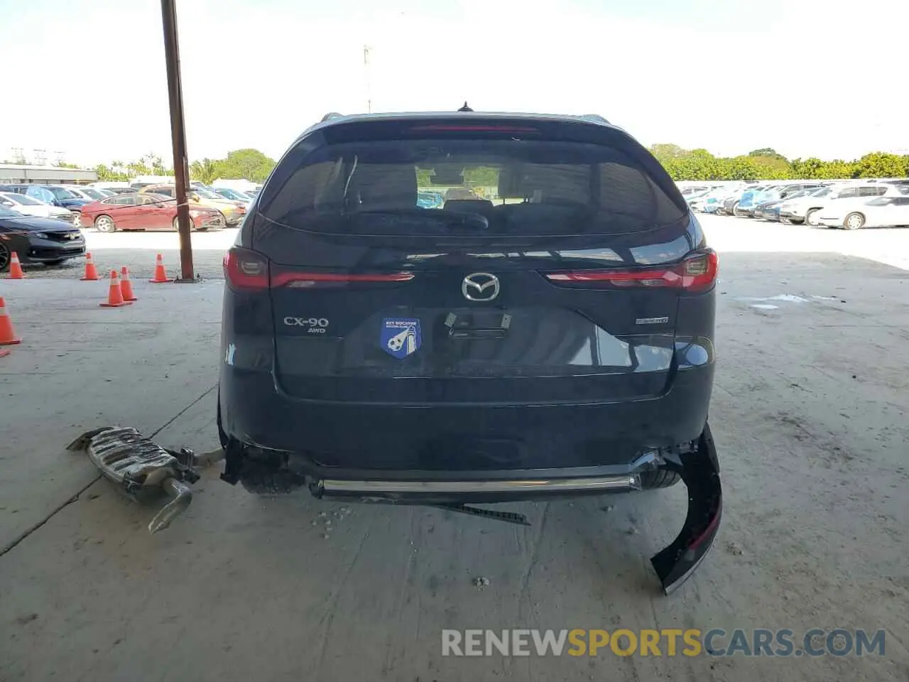 6 fotografías del automóvil dañado JM3KKEHD8R1189440 MAZDA CX-90 2024