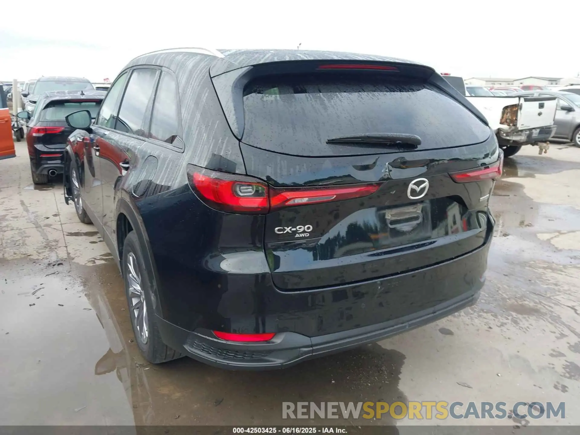 3 fotografías del automóvil dañado JM3KKBHD7S1208001 MAZDA CX-90 2025