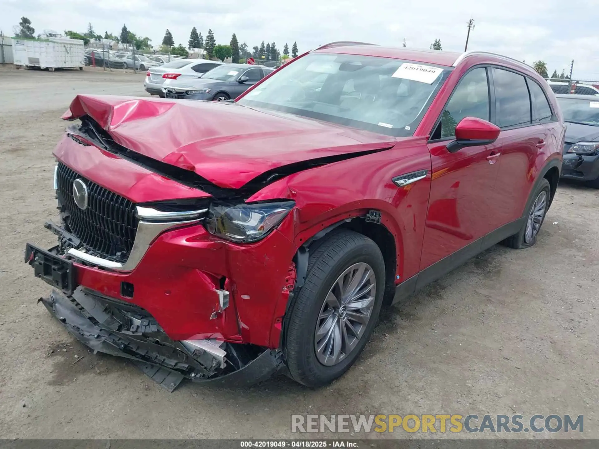 2 fotografías del automóvil dañado JM3KKBHD9S1208744 MAZDA CX-90 2025