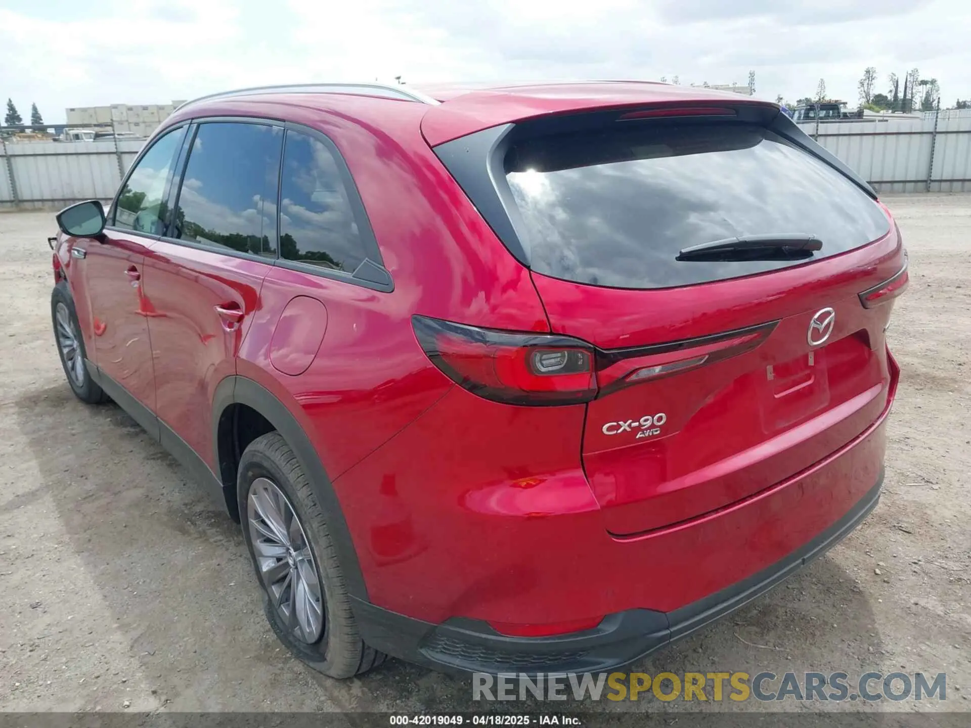 3 fotografías del automóvil dañado JM3KKBHD9S1208744 MAZDA CX-90 2025