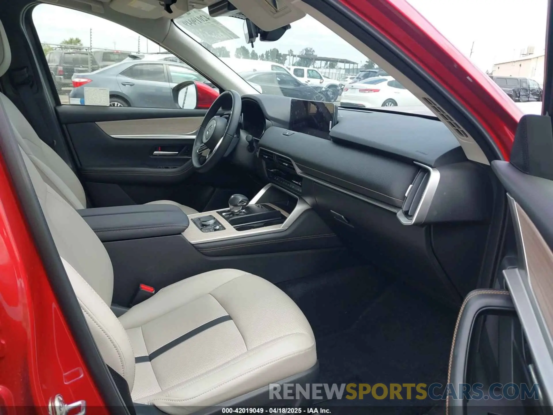 5 fotografías del automóvil dañado JM3KKBHD9S1208744 MAZDA CX-90 2025