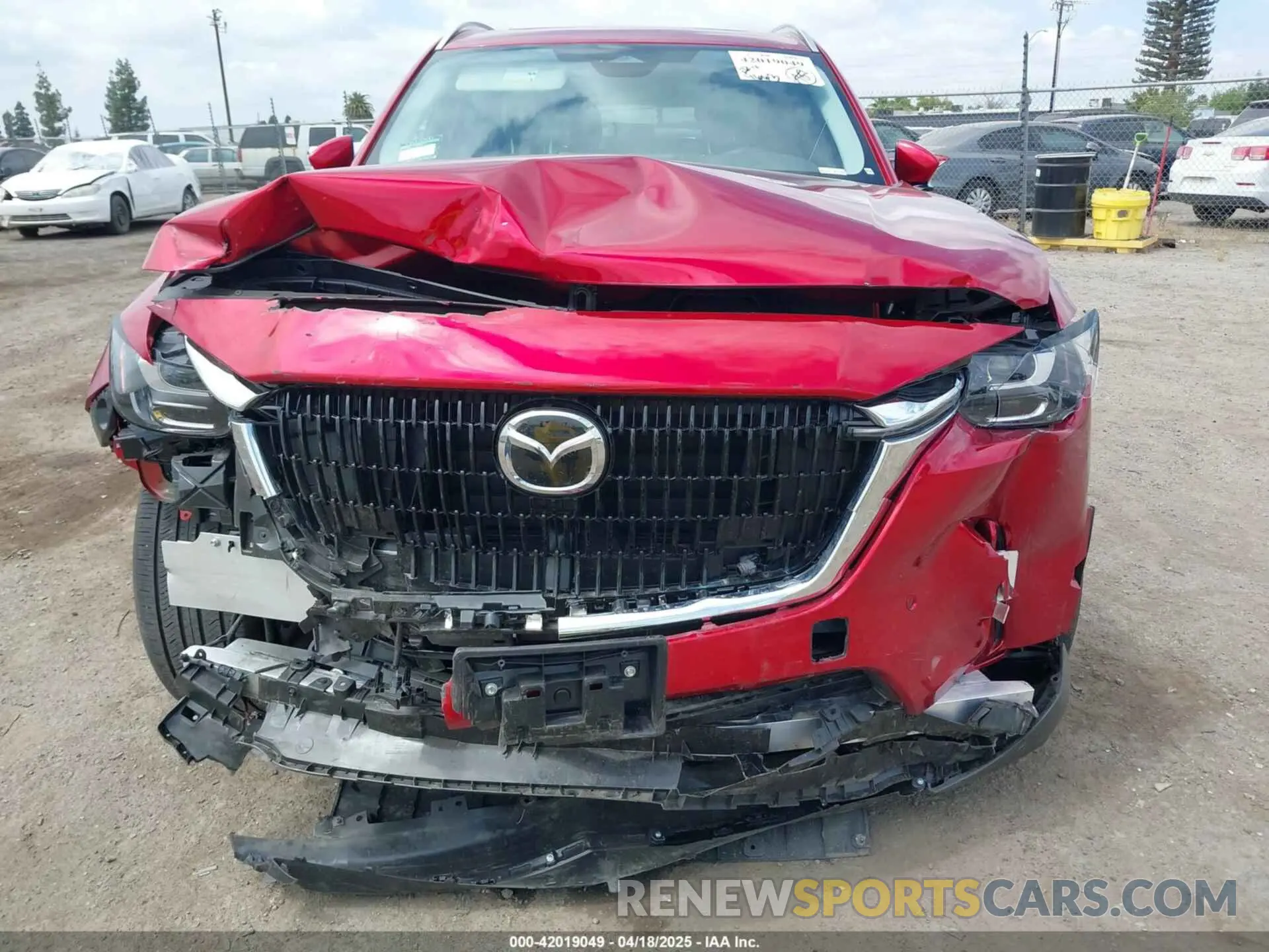 6 fotografías del automóvil dañado JM3KKBHD9S1208744 MAZDA CX-90 2025