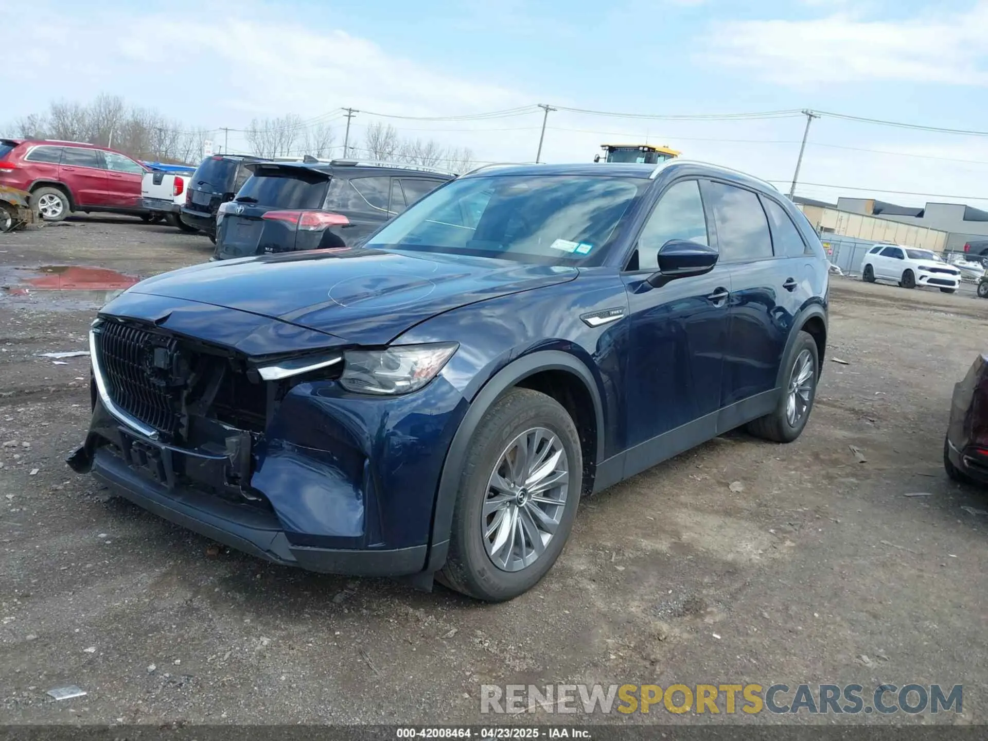 2 fotografías del automóvil dañado JM3KKBHA5R1158229 MAZDA CX-90 PHEV 2024