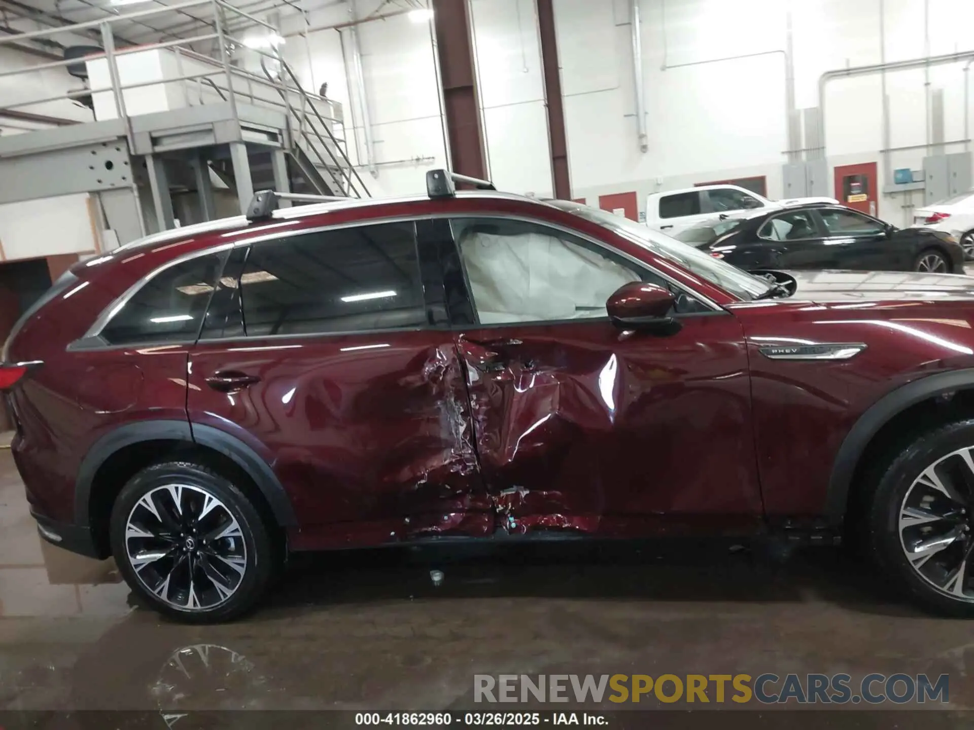14 fotografías del automóvil dañado JM3KKDHA1R1146283 MAZDA CX-90 PHEV 2024
