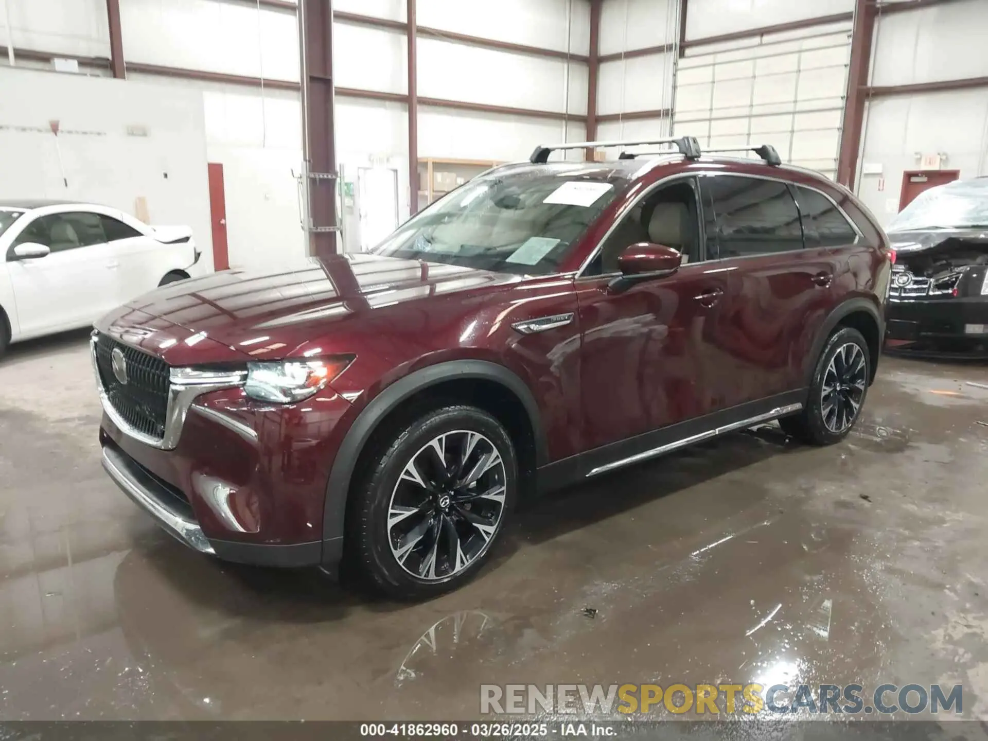 2 fotografías del automóvil dañado JM3KKDHA1R1146283 MAZDA CX-90 PHEV 2024
