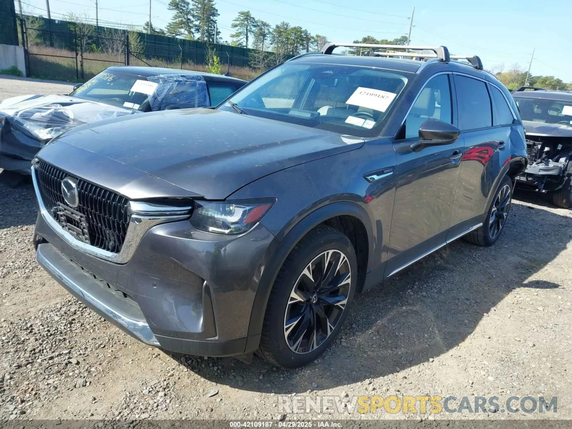 2 fotografías del automóvil dañado JM3KKDHA7R1135174 MAZDA CX-90 PHEV 2024