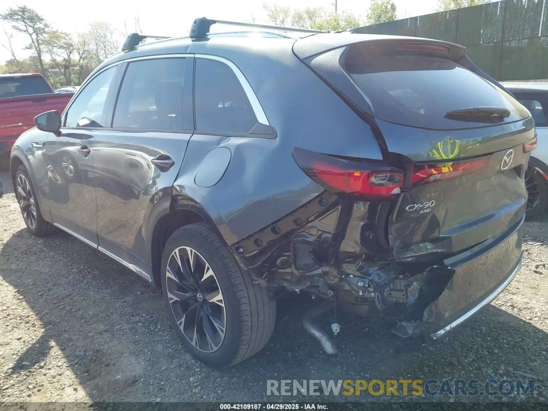 3 fotografías del automóvil dañado JM3KKDHA7R1135174 MAZDA CX-90 PHEV 2024