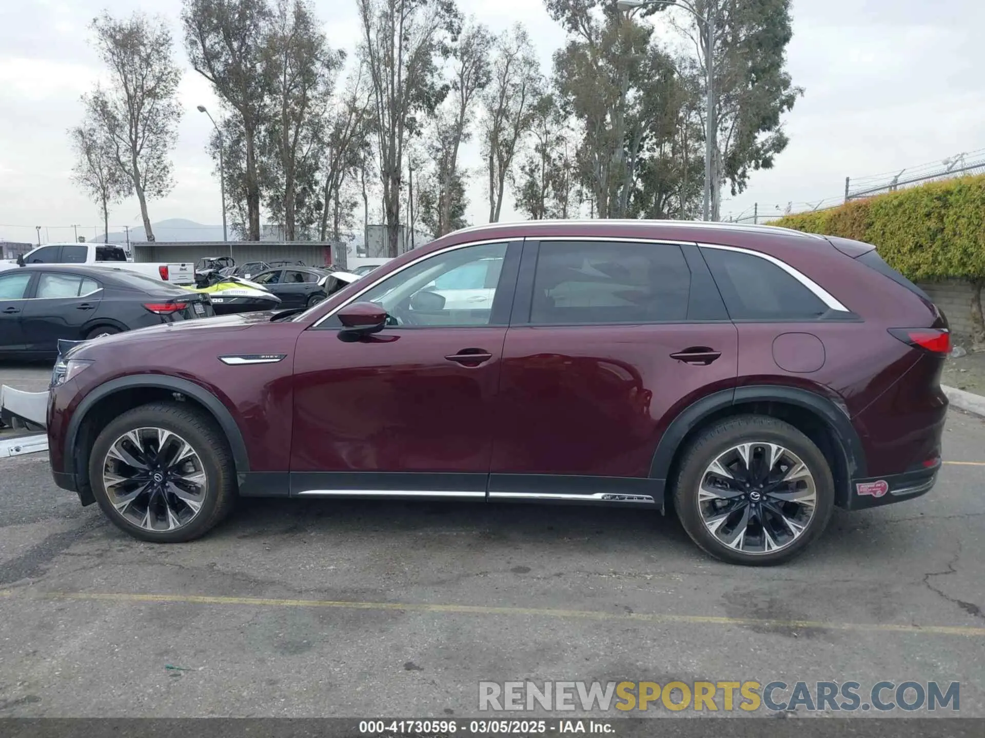 14 fotografías del automóvil dañado JM3KKEHA6R1102432 MAZDA CX-90 PHEV 2024