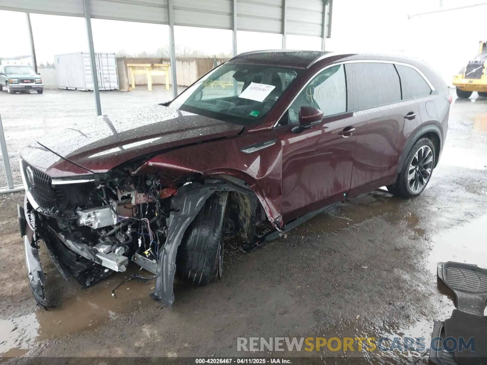2 fotografías del automóvil dañado JM3KKEHA9R1147896 MAZDA CX-90 PHEV 2024