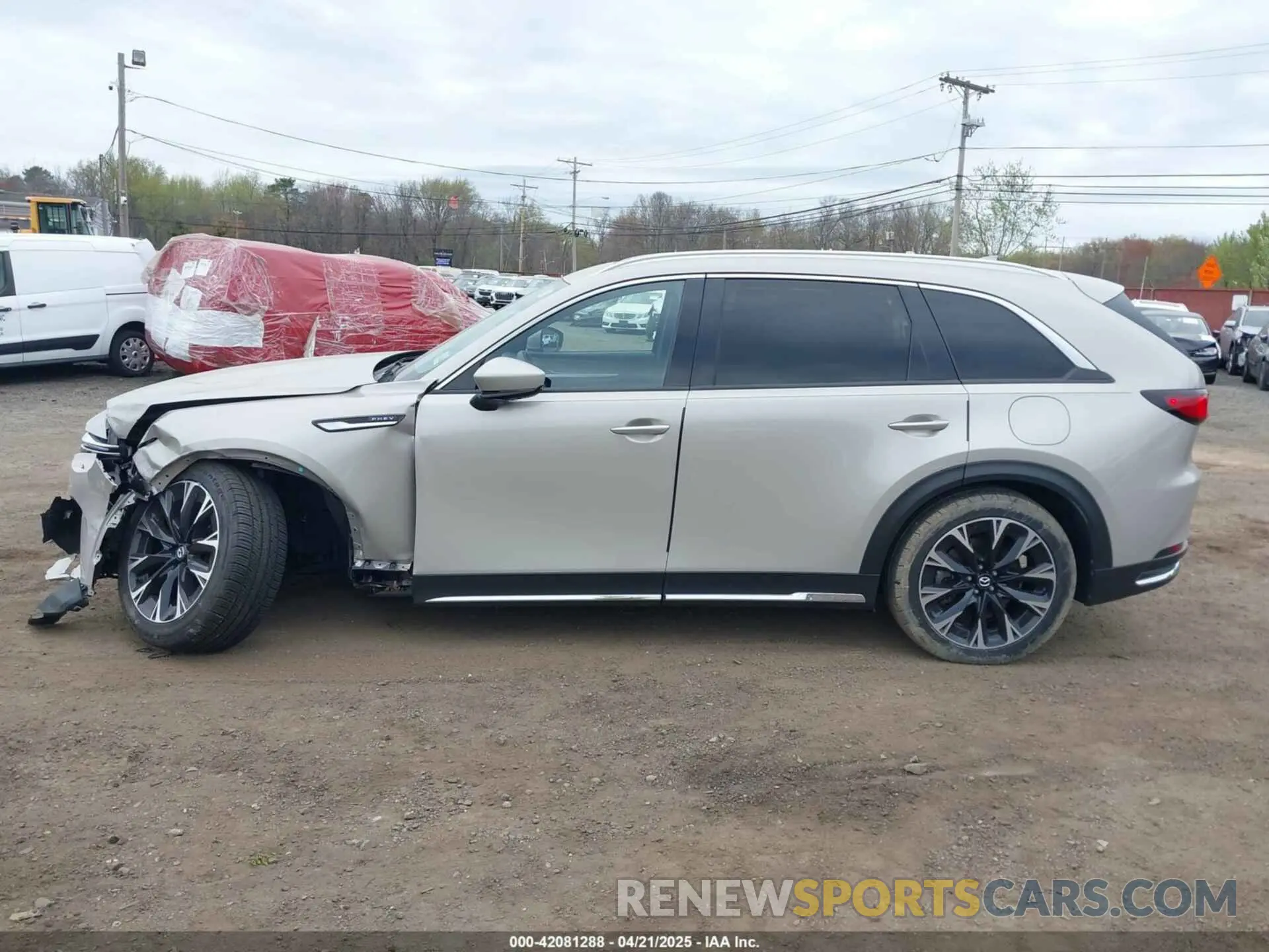 14 fotografías del automóvil dañado JM3KKEHAXR1103857 MAZDA CX-90 PHEV 2024