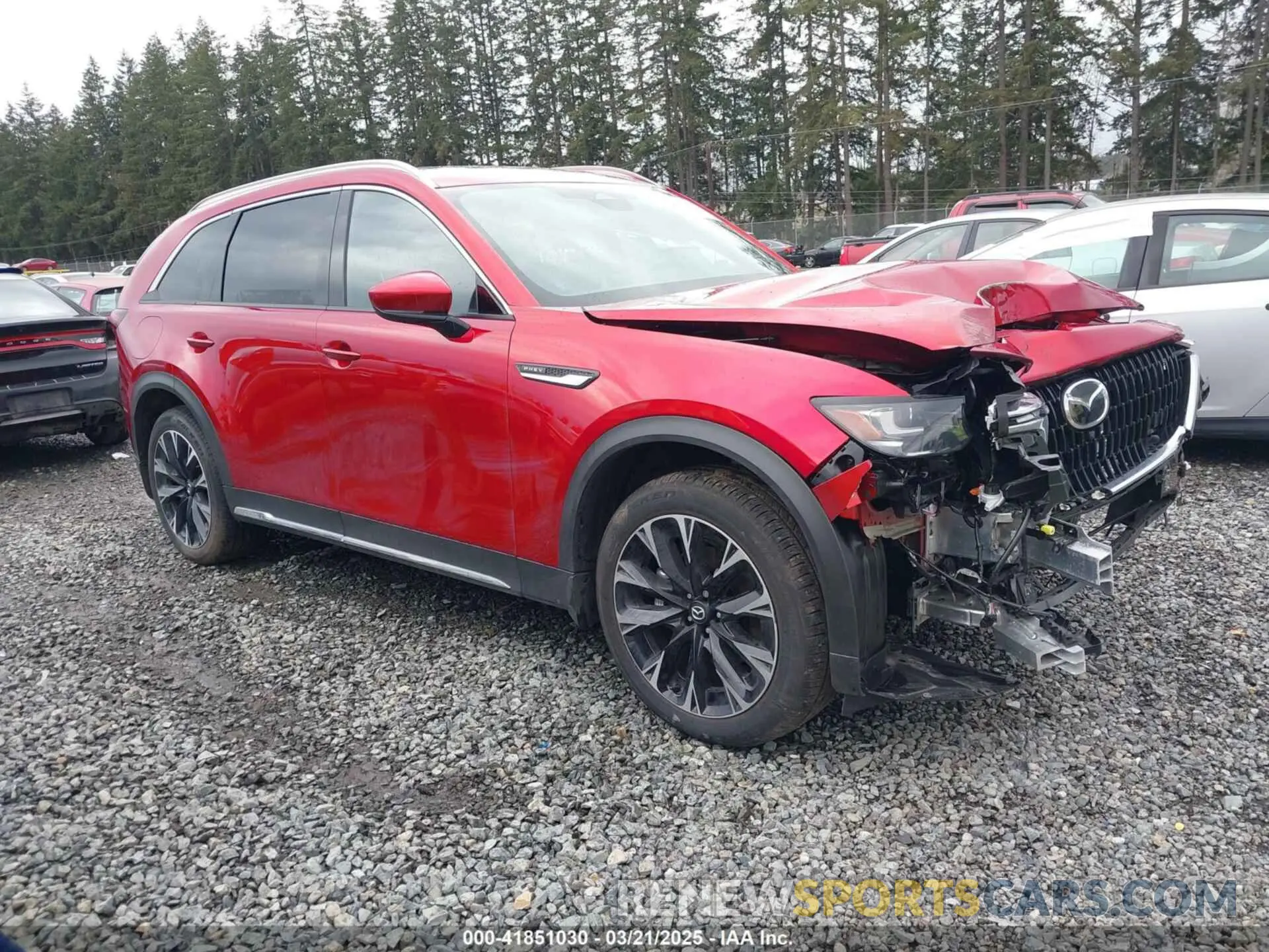 1 fotografías del automóvil dañado JM3KKEHA4S1198373 MAZDA CX-90 PHEV 2025