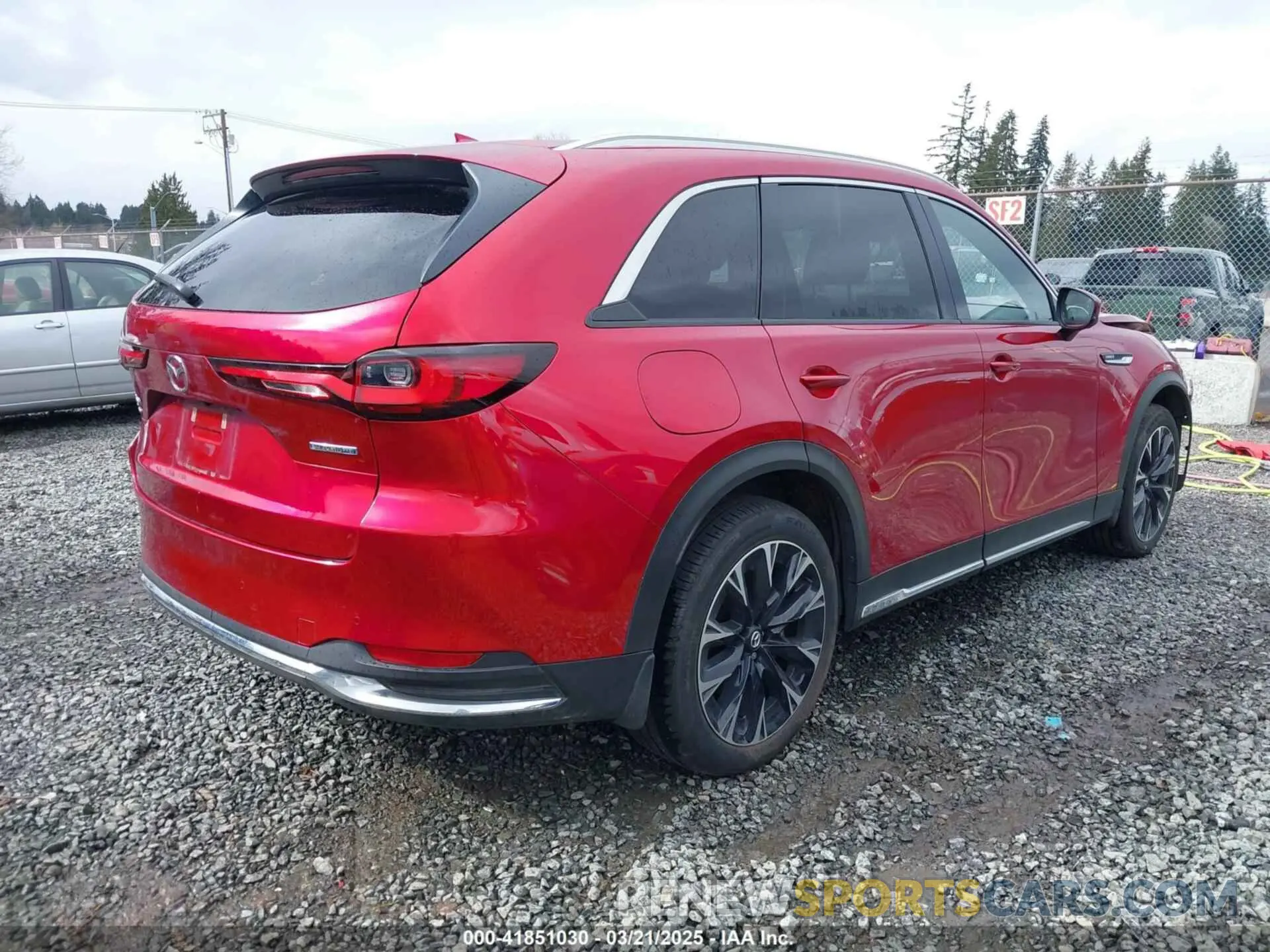 4 fotografías del automóvil dañado JM3KKEHA4S1198373 MAZDA CX-90 PHEV 2025