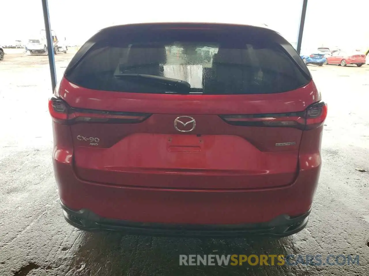 6 fotografías del automóvil dañado JM3KKBHA1R1160592 MAZDA CX-90 PREF 2024