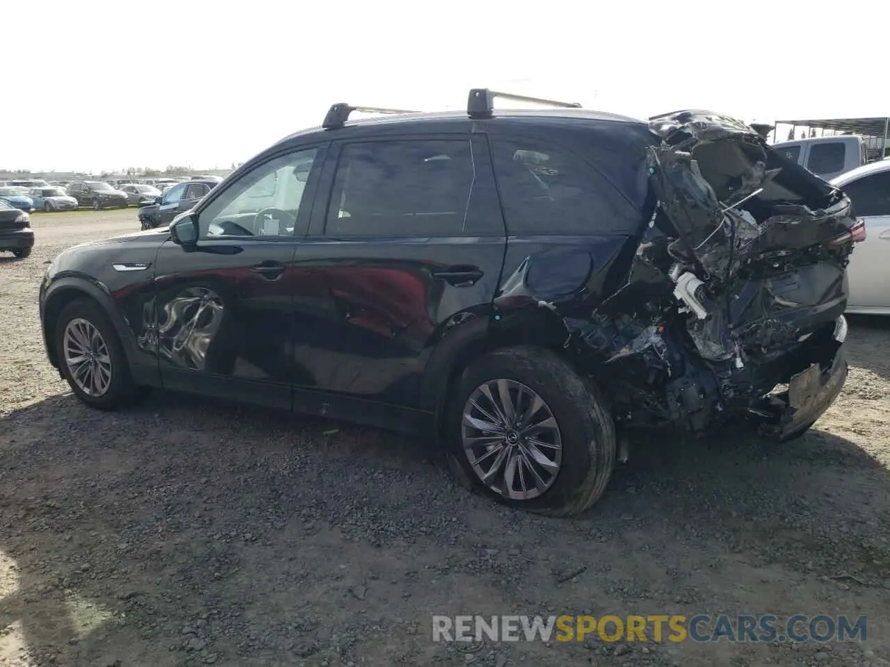 2 fotografías del automóvil dañado JM3KKBHA1R1177635 MAZDA CX-90 PREF 2024