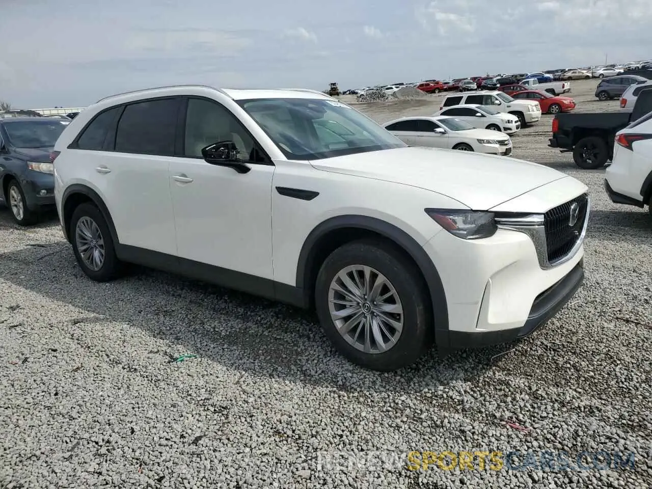 4 fotografías del automóvil dañado JM3KKCHD2R1138536 MAZDA CX-90 PREF 2024