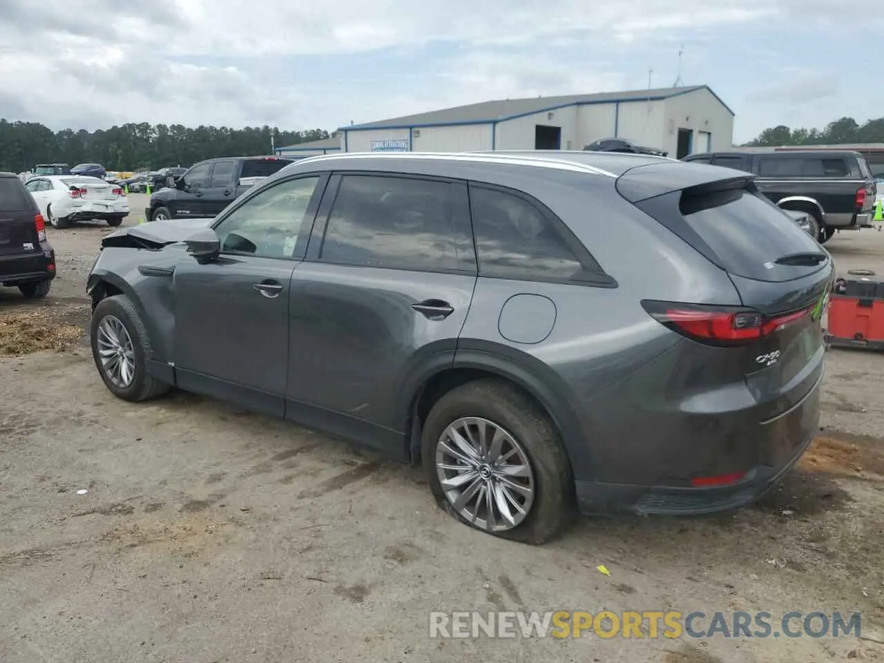 2 fotografías del automóvil dañado JM3KKCHD4R1153409 MAZDA CX-90 PREF 2024