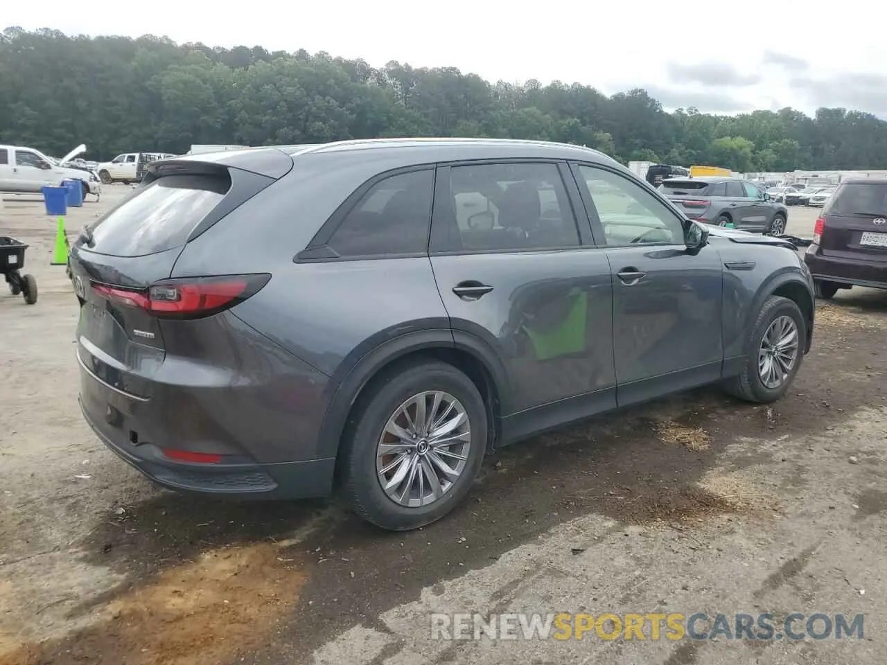 3 fotografías del automóvil dañado JM3KKCHD4R1153409 MAZDA CX-90 PREF 2024