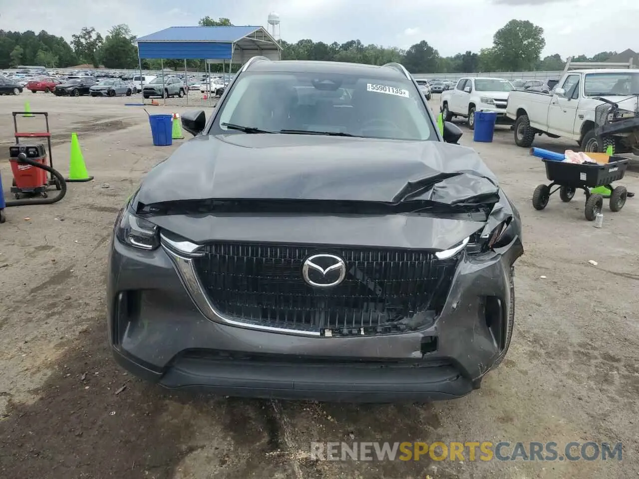 6 fotografías del automóvil dañado JM3KKCHD4R1153409 MAZDA CX-90 PREF 2024