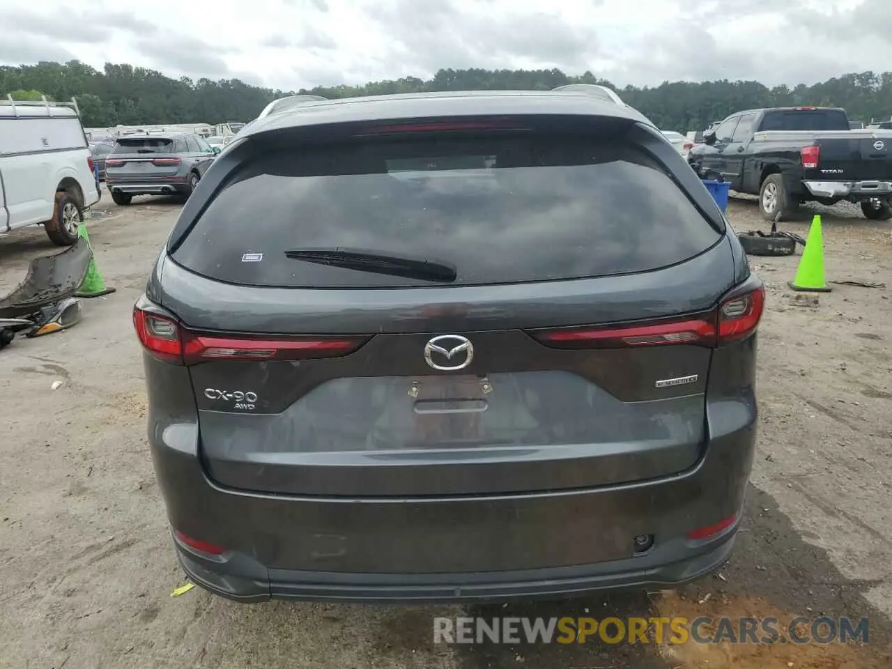7 fotografías del automóvil dañado JM3KKCHD4R1153409 MAZDA CX-90 PREF 2024