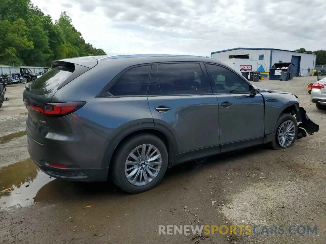3 fotografías del automóvil dañado JM3KKCHD5R1110410 MAZDA CX-90 PREF 2024