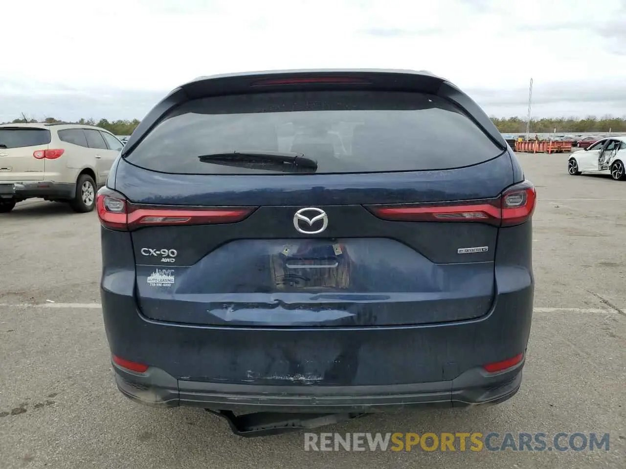 6 fotografías del automóvil dañado JM3KKCHDXR1154791 MAZDA CX-90 PREF 2024